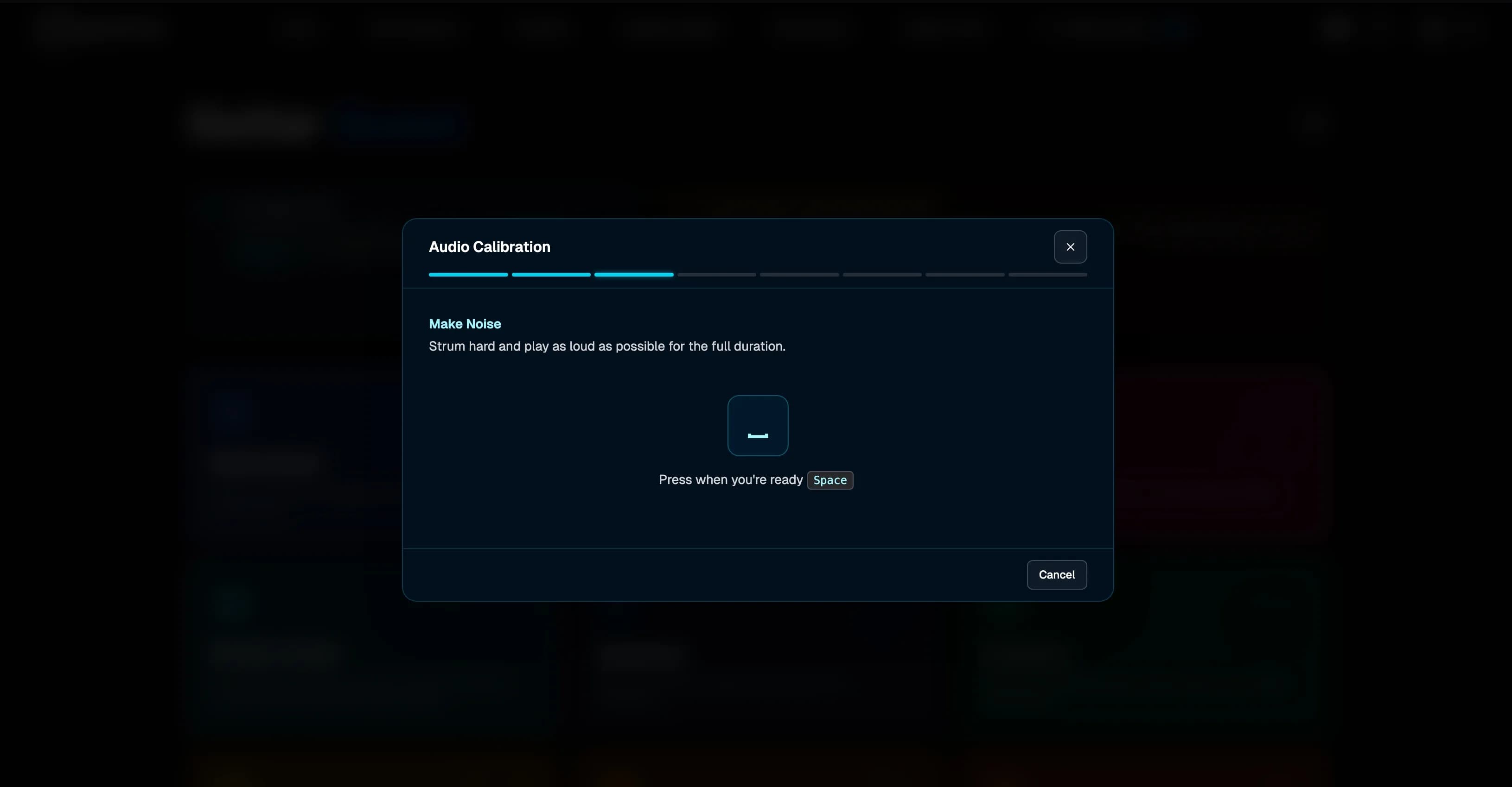 Calibration Wizard - Set up your microphone for gameplay